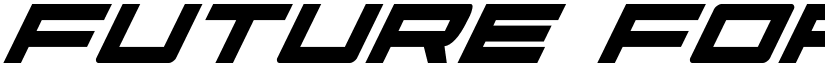Future Forces Super-Italic Italic font