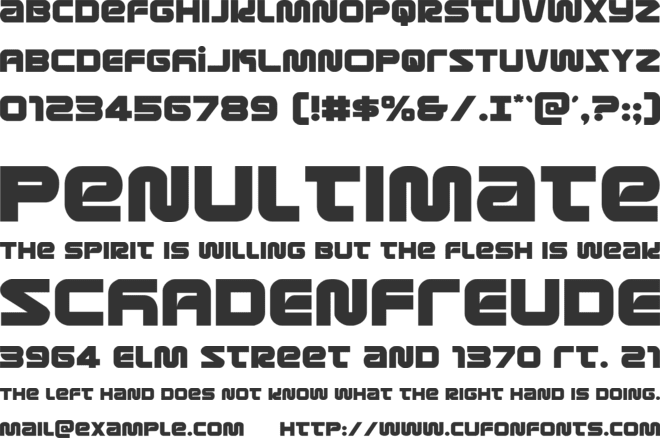 Metronauts font preview