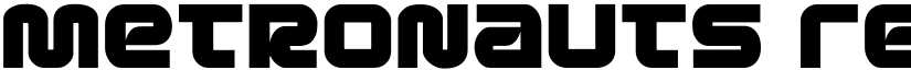 Metronauts Regular font
