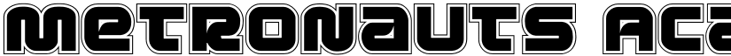 Metronauts Academy Regular font