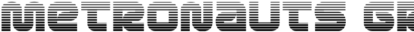 Metronauts Gradient Regular font