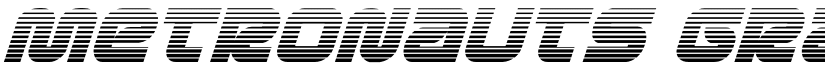 Metronauts Gradient Italic Italic font
