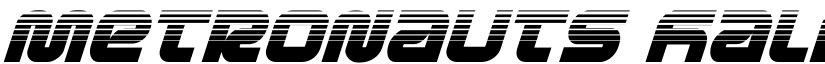 Metronauts Halftone Italic Italic font