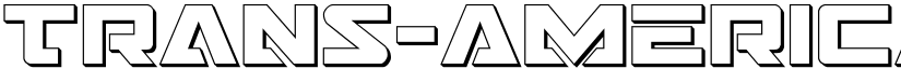 Trans-America 3D Regular font