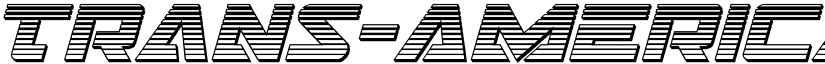 Trans-America Chrome Italic Italic font