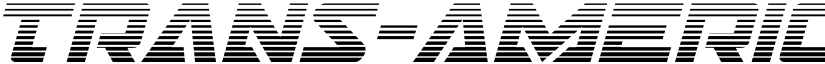 Trans-America Gradient Italic Italic font