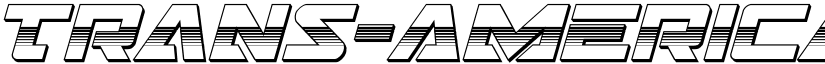 Trans-America Platinum Italic Italic font