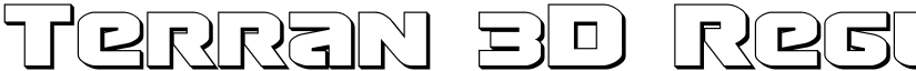 Terran 3D Regular font
