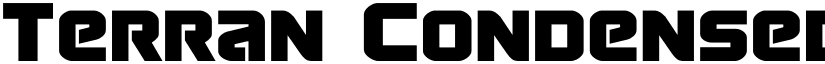 Terran Condensed Condensed font