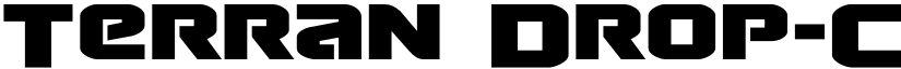 Terran Drop-Case Regular font