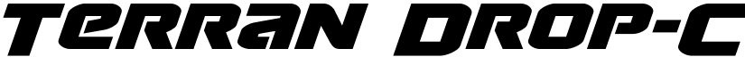 Terran Drop-Case Italic Italic font