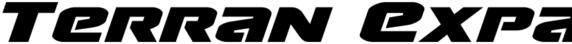 Terran Expanded Italic Expanded Italic font