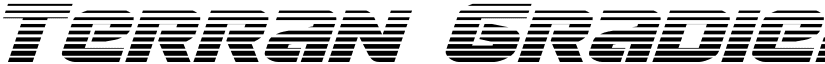 Terran Gradient Italic Italic font