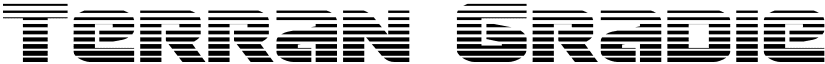Terran Gradient Regular font