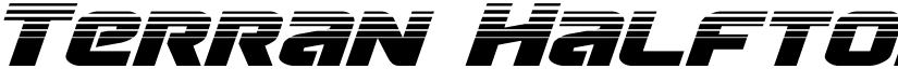 Terran Halftone Italic Italic font
