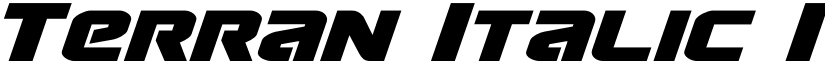 Terran Italic Italic font