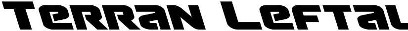 Terran Leftalic Italic font