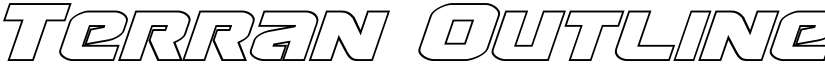 Terran Outline Italic Italic font