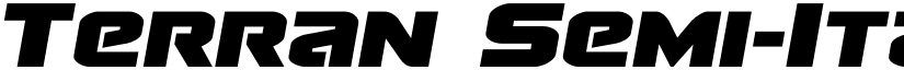 Terran Semi-Italic Semi-Italic font