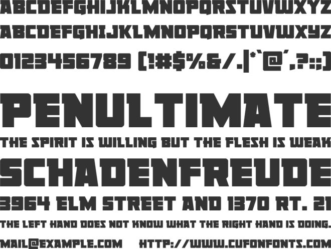 Liberty Legion font preview