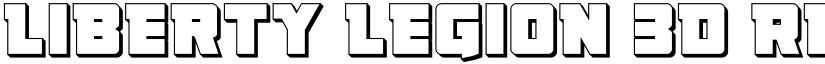 Liberty Legion 3D Regular font