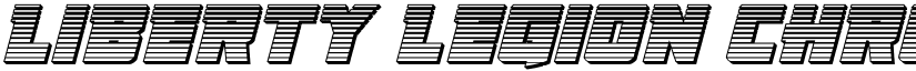 Liberty Legion Chrome Italic Italic font