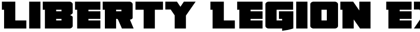 Liberty Legion Expanded Expanded font