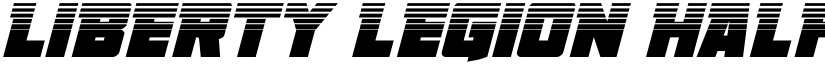 Liberty Legion Halftone Italic Italic font