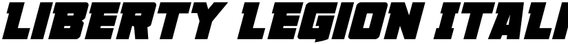 Liberty Legion Italic Italic font