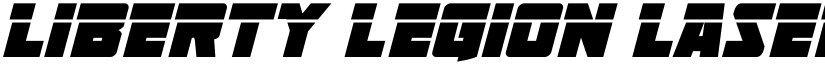 Liberty Legion Laser Italic Italic font