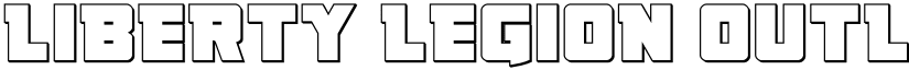 Liberty Legion Outline Outline font
