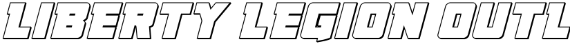Liberty Legion Outline Italic Outline Italic font
