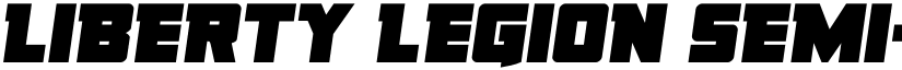 Liberty Legion Semi-Italic Semi-Italic font