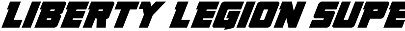 Liberty Legion Super-Italic Italic font