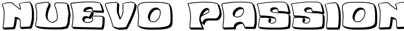 Nuevo Passion 3D Regular font