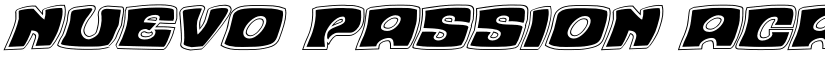 Nuevo Passion Academy Italic Italic font