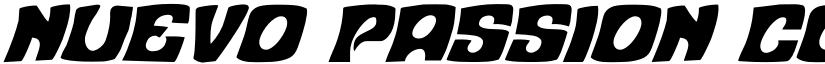 Nuevo Passion Condensed Italic Condensed Italic font