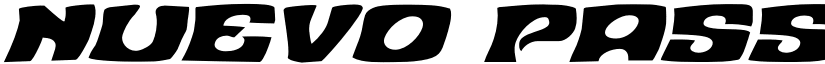 Nuevo Passion Expanded Italic Expanded Italic font