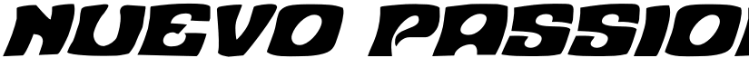 Nuevo Passion Italic Italic font