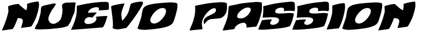 Nuevo Passion Rotalic Italic font