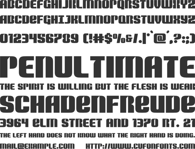 Nightwraith font preview