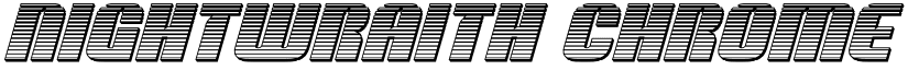 Nightwraith Chrome Italic Italic font