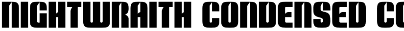 Nightwraith Condensed Condensed font