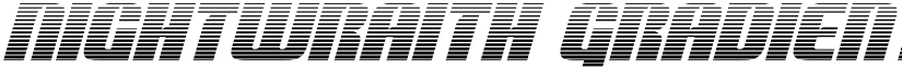 Nightwraith Gradient Italic Italic font