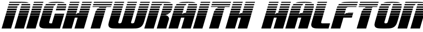 Nightwraith Halftone Italic Italic font