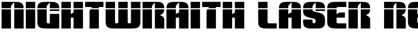 Nightwraith Laser Regular font