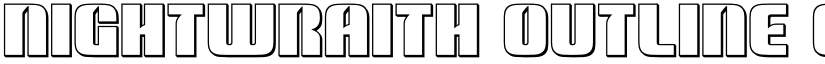 Nightwraith Outline Outline font