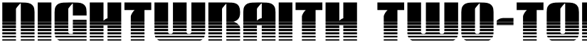 Nightwraith Two-Tone Regular font
