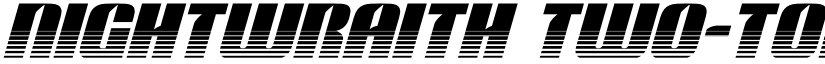Nightwraith Two-Tone Italic Italic font