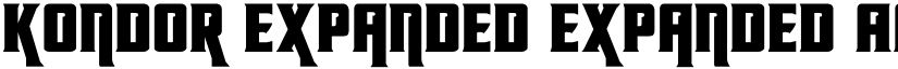 Kondor Expanded Expanded font